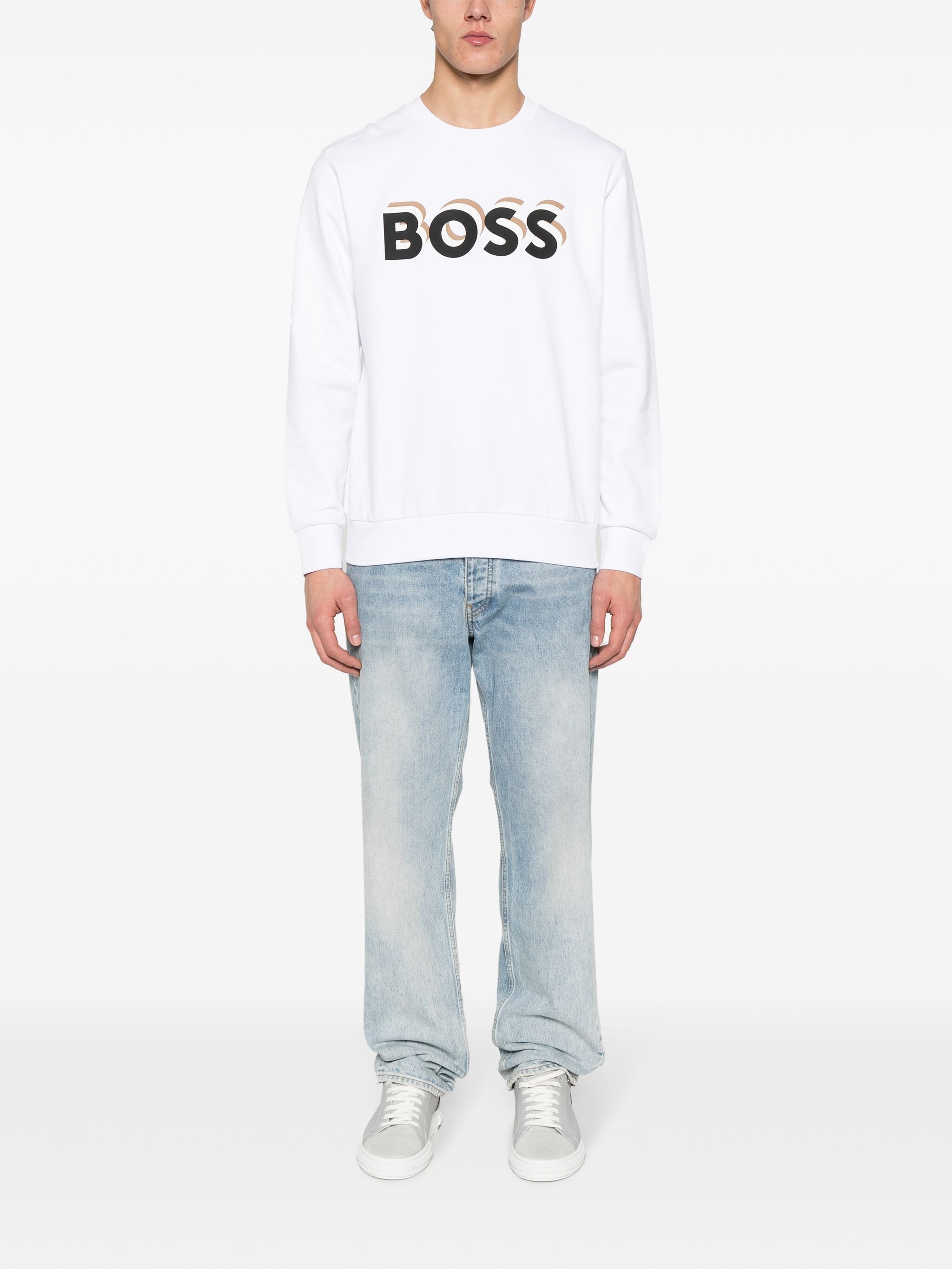 BOSS Sudadera con logo estampado. - BELICO IMPERIAL