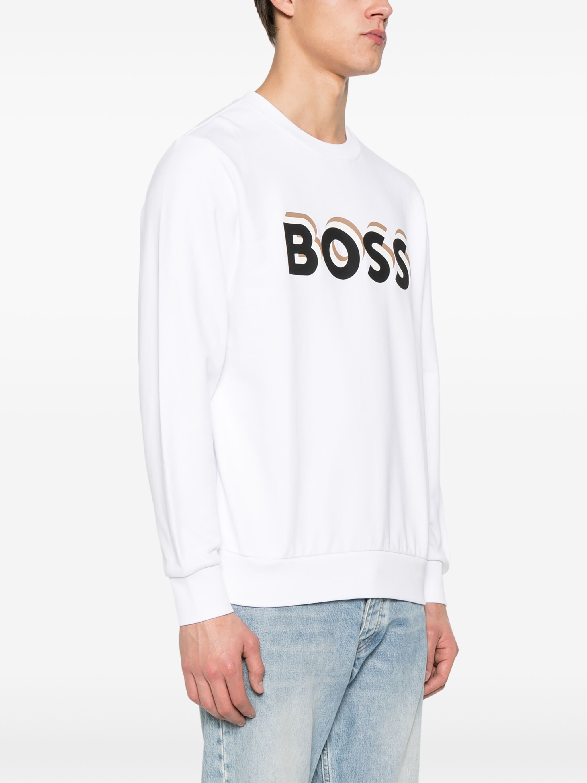 BOSS Sudadera con logo estampado. - BELICO IMPERIAL